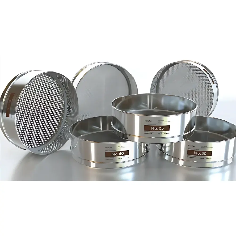 Tyler 12-inch Stainless Steel and Brass Test Sieves
