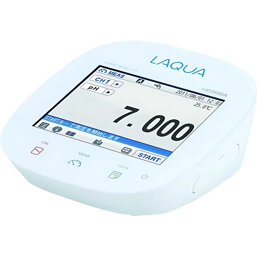 HORIBA LAQUA F-74 Dual-Channel Benchtop pH / Ion / Conductivity / Resistivity / Salinity / TDS / Temperature Analyzer