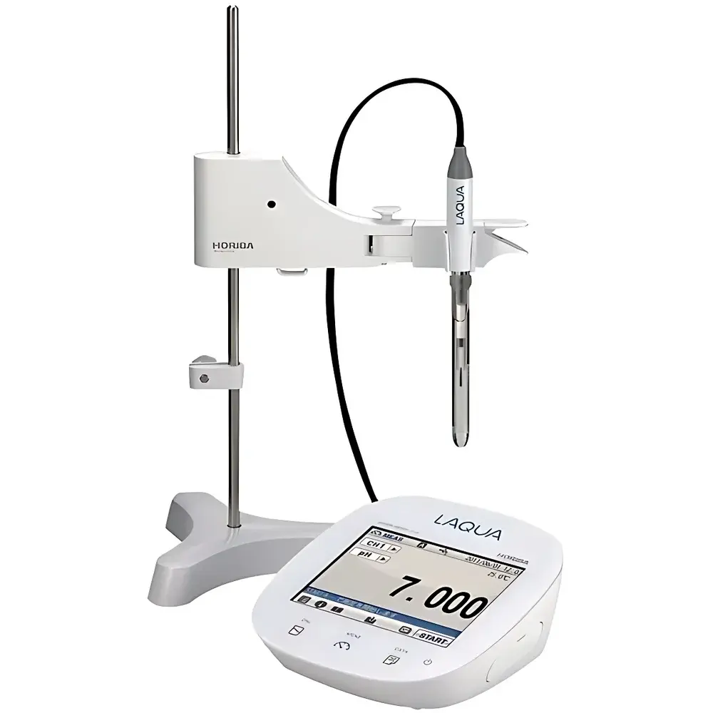 HORIBA LAQUA F-74 Dual-Channel Benchtop pH / Ion / Conductivity / Resistivity / Salinity / TDS / Temperature Analyzer