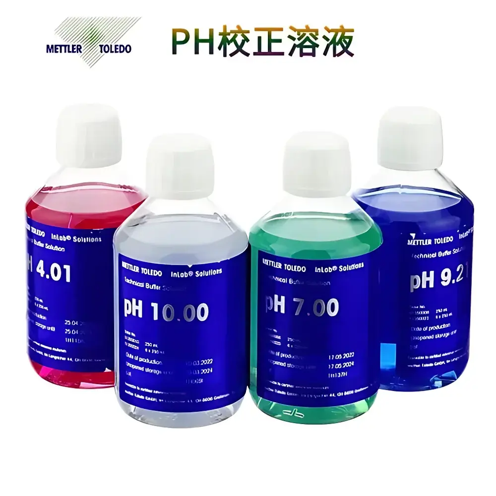 METTLER TOLEDO pH 4.01 / 7.00 / 9.21 Certified Buffer Solutions Set
