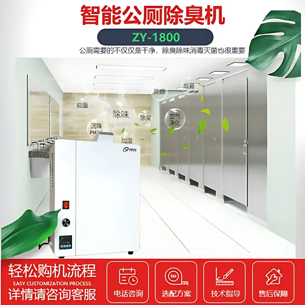 ZEDO ZY-1800 Wall-Mounted Ultrasonic Air Deodorization & Disinfection System