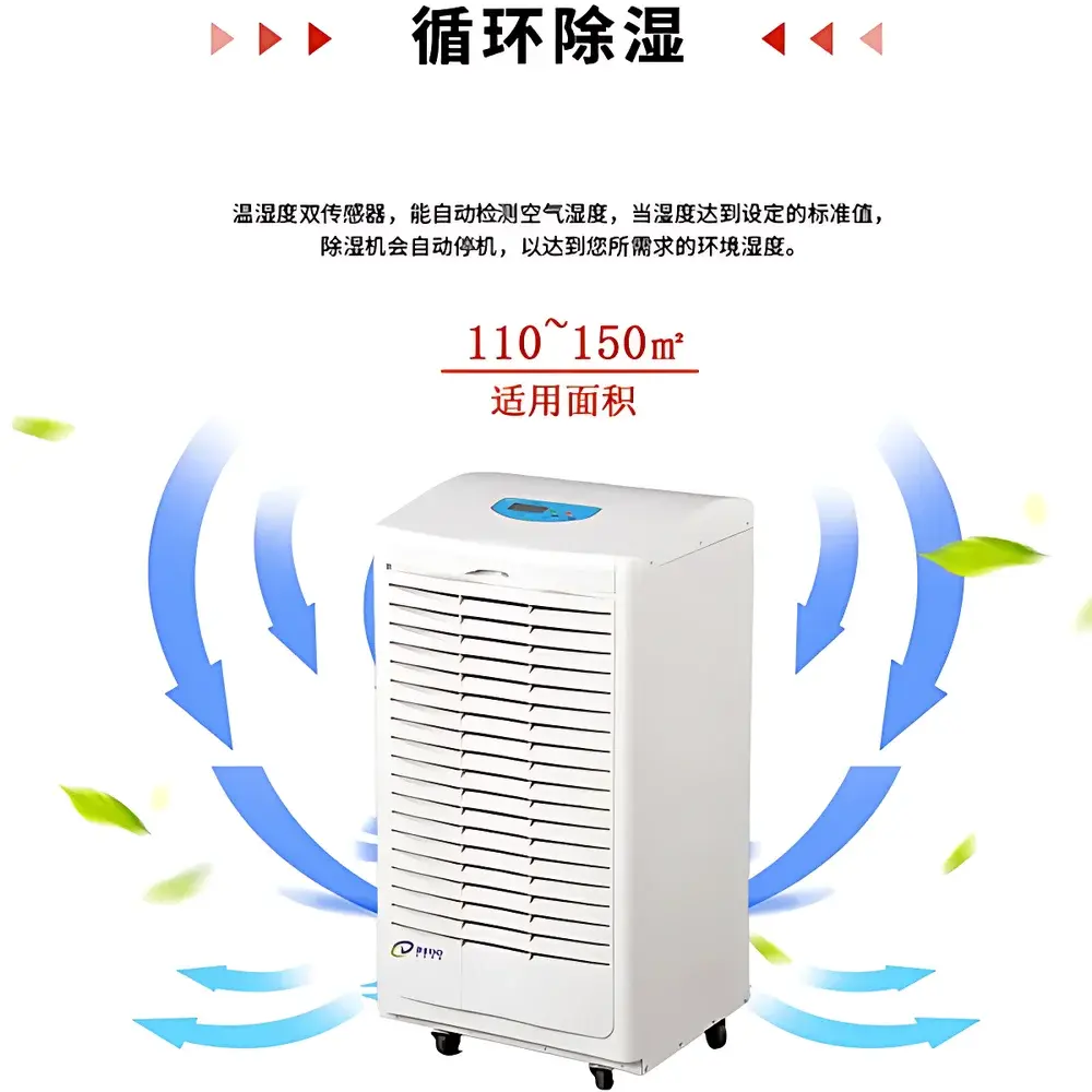 ZEDO ZD-8138C Industrial Desiccant-Style Compressor Dehumidifier for Construction Sites