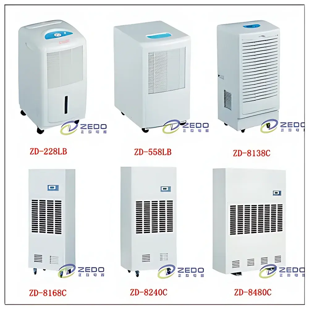 ZEDO ZD-8240C Industrial Desiccant Dehumidifier with Compressor