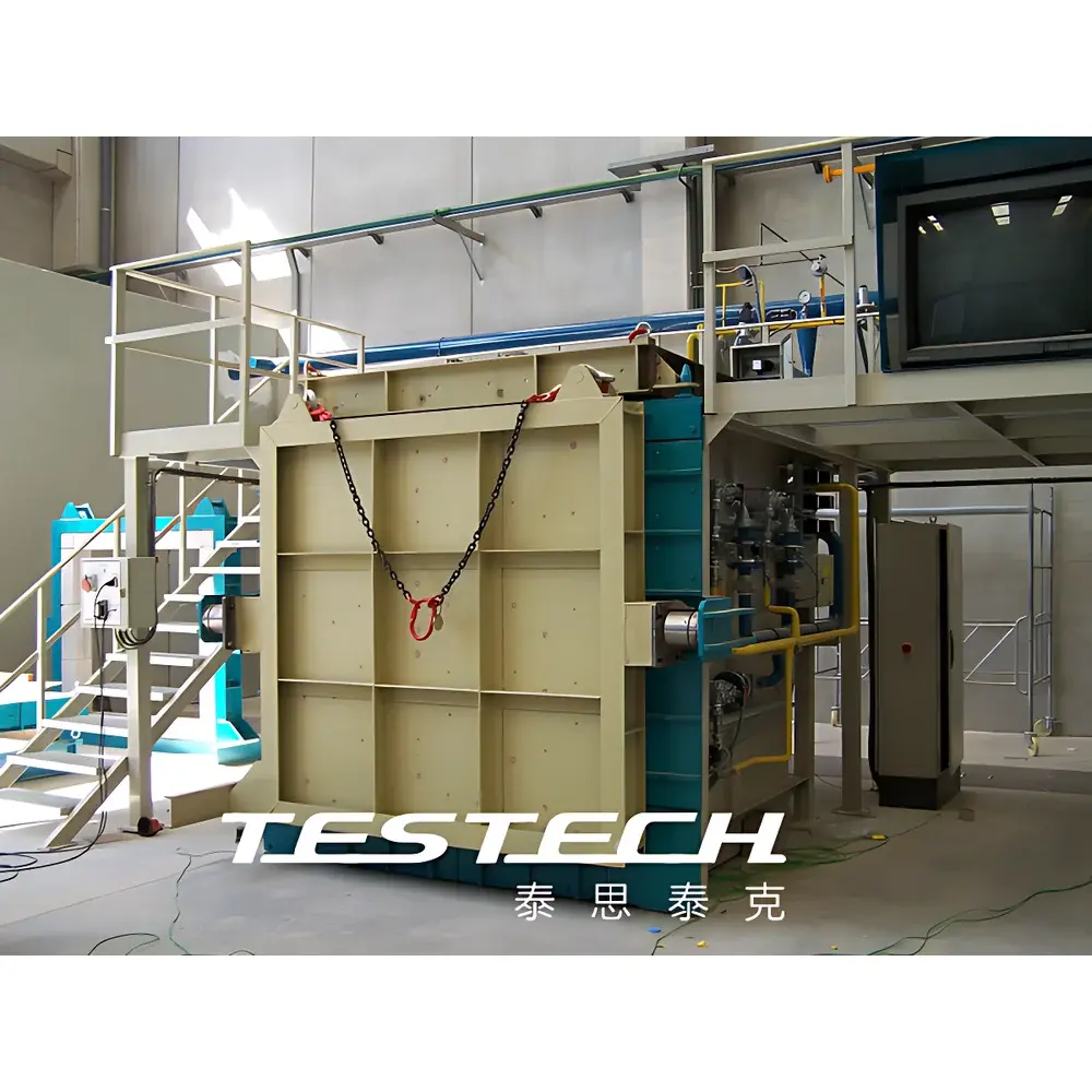 TESTech TTech-GB9978A Vertical Furnace for Fire Resistance Testing per EN 1363-1, ISO 834 & GB 9978