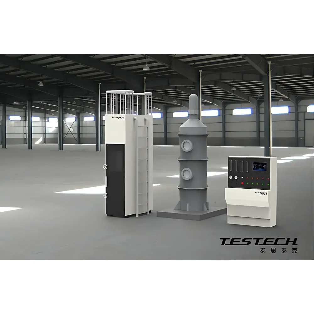 TESTech TTech-GBT18380B Vertical Tray Flame Propagation Tester for Cables and Optical Fibers (Compliant with GB/T 18380.3, IEC 60332-3-10, UL 1685, EN 50399)