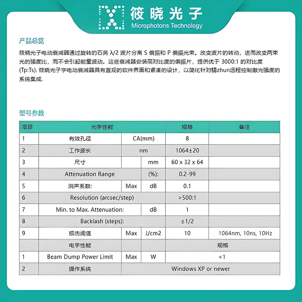 Altechna MOTOR-VOA-1064 Motorized Variable Optical Attenuator (1064 nm)