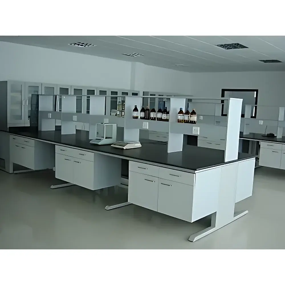 Fengjin FJ-GMZYSYT1 Steel-and-Wood Central Laboratory Workbench