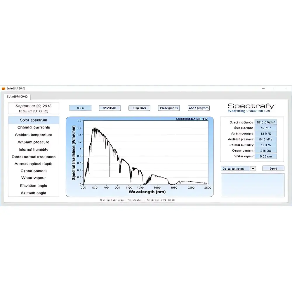 SolarSIM-D2 Solar Spectral Radiometer by Spectrafy