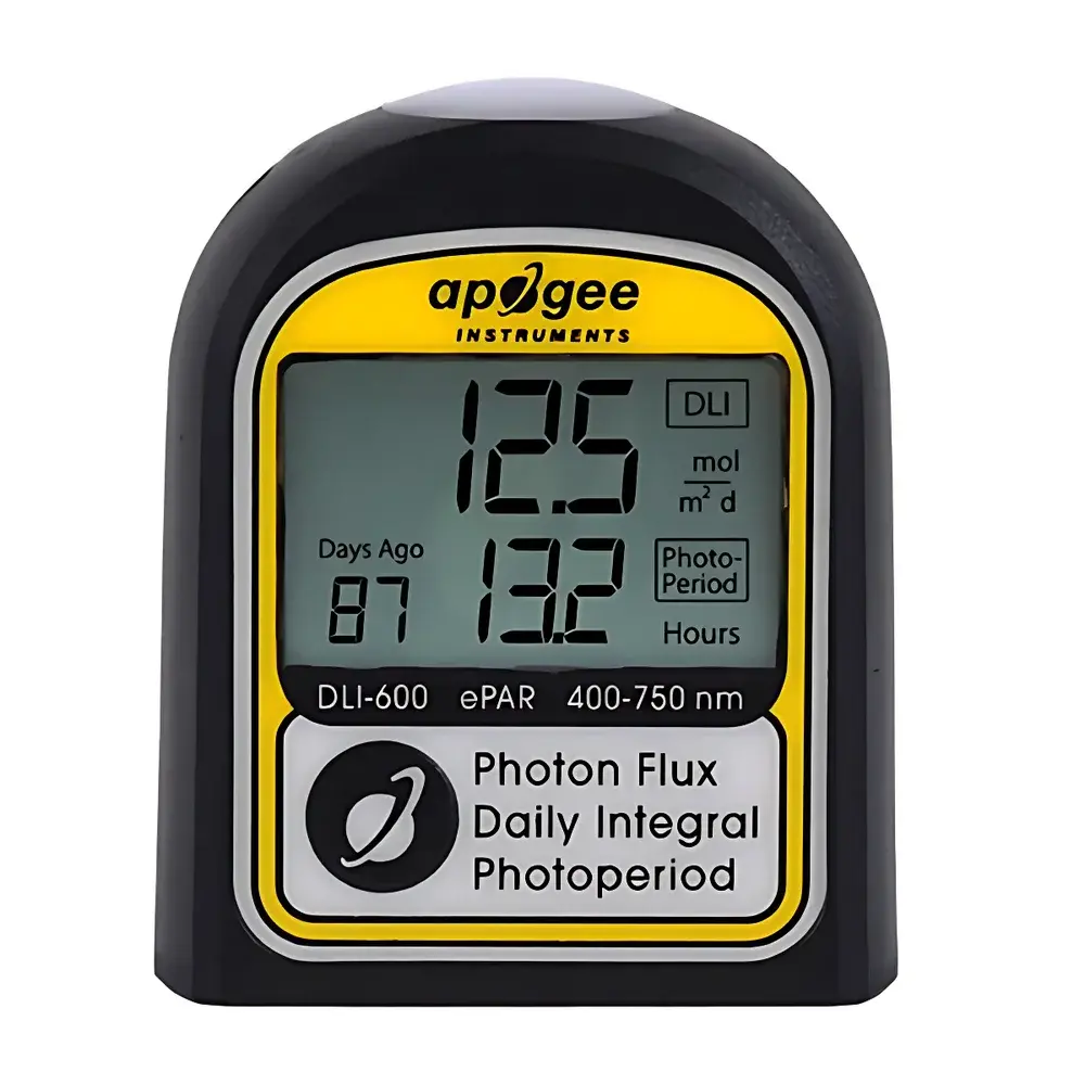 Apogee DLI400 / DLI500 / DLI600 Photosynthetic Photon Flux Density (PPFD) and Daily Light Integral (DLI) Integrating Meters