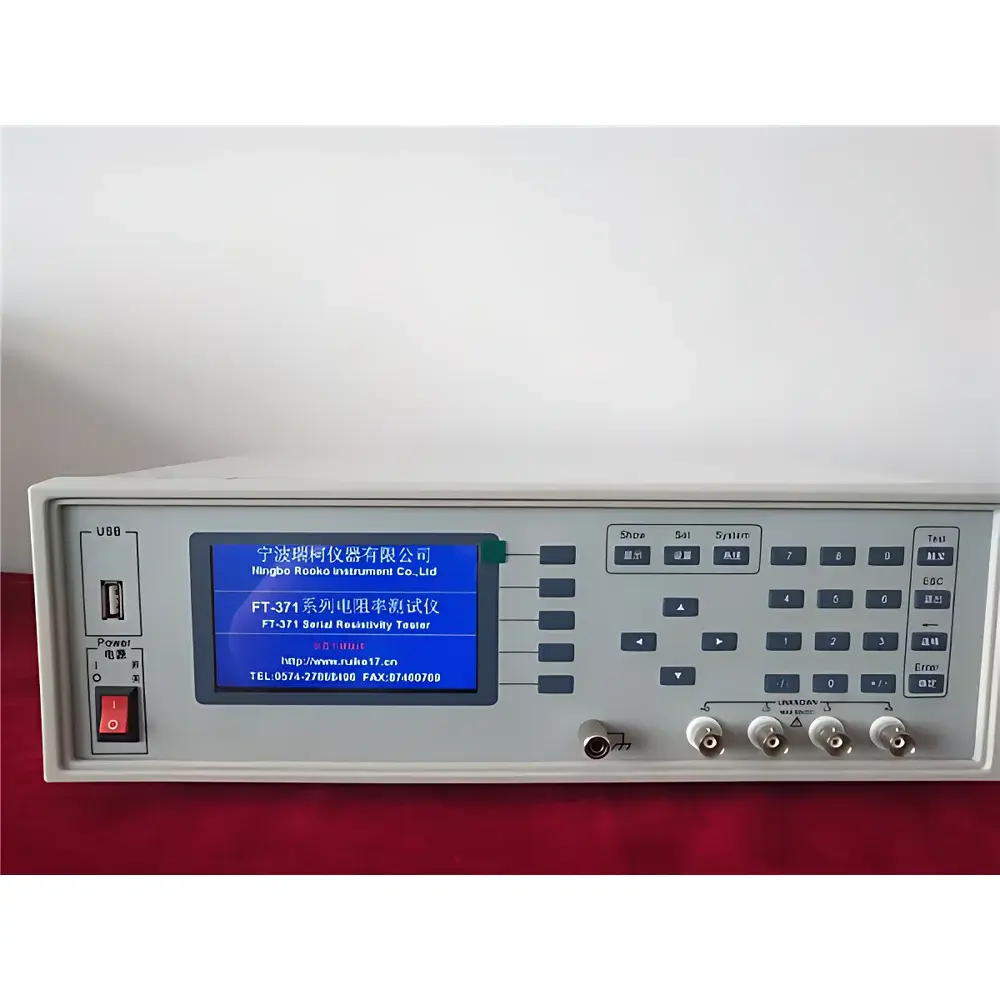 ROOKO FT-371 Dual-Measurement Four-Point Probe Sheet Resistance Tester for High-Resistivity Semiconductor Thin Films