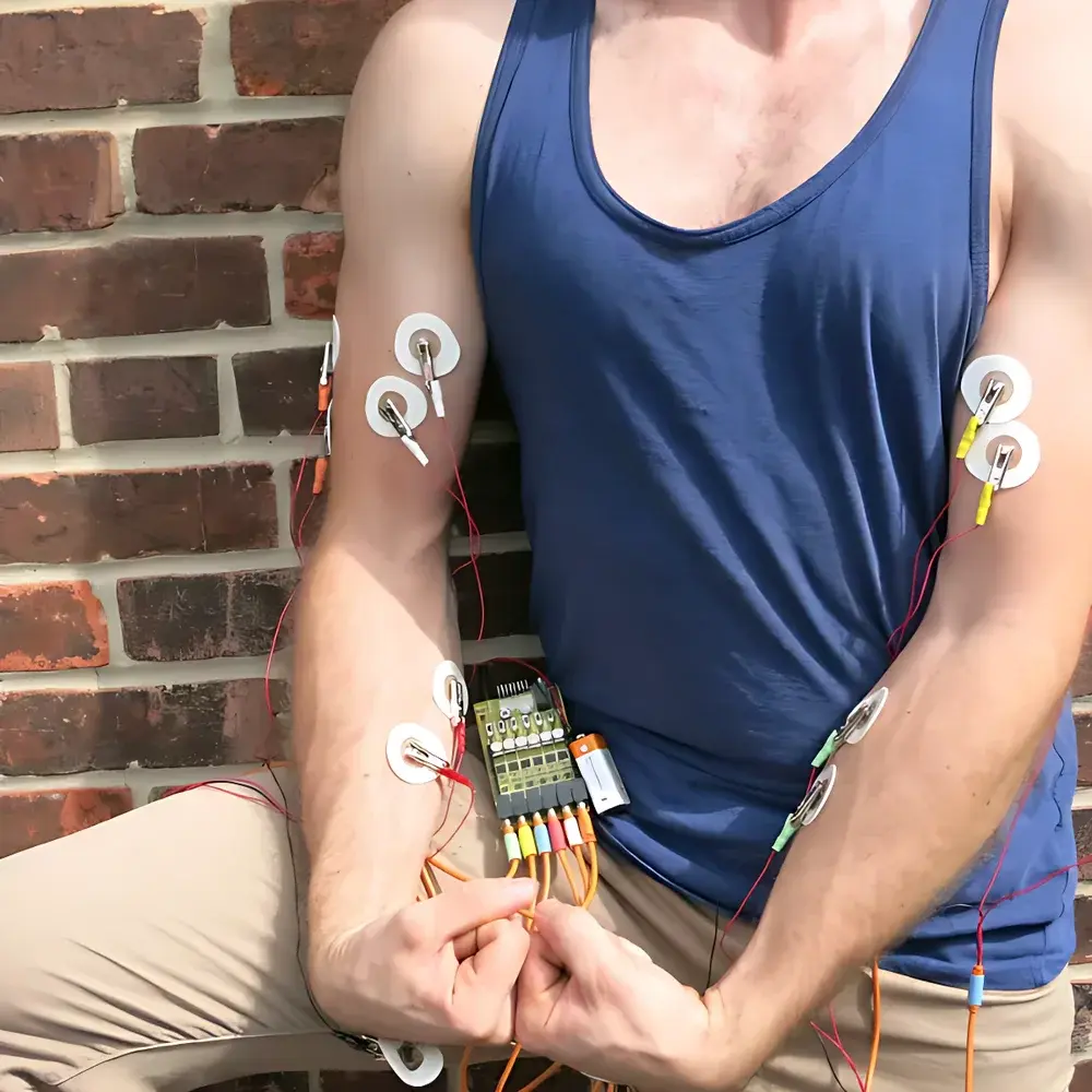 Backyard Brains Muscle SpikerShield Pro – 6-Channel Electromyography (EMG) Shield for Arduino