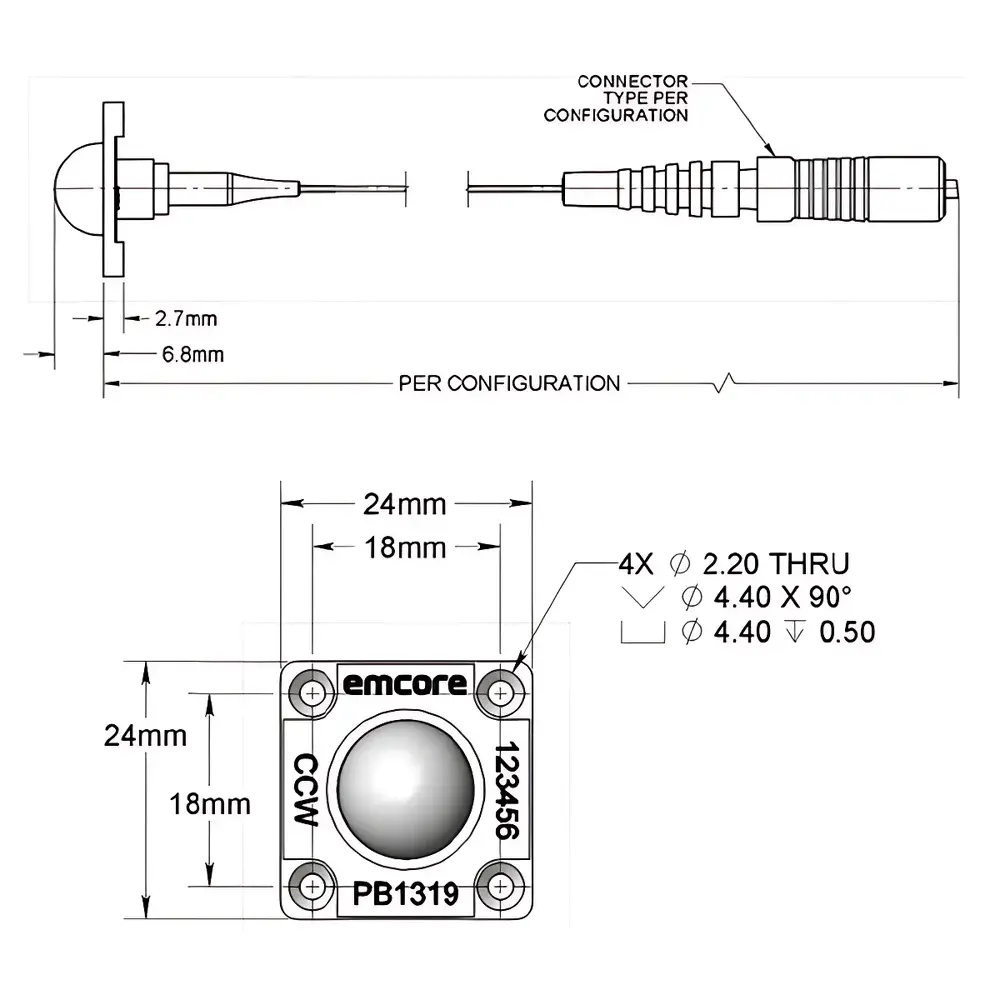 Bakman PB1319 Terahertz Difference-Frequency Photoconductive Antenna (DF-PCA)