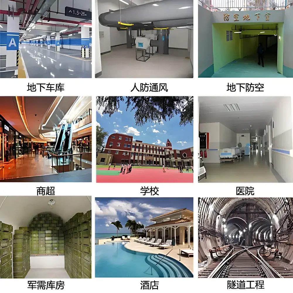 Bigdipper wAir2000SR-5s01 Fixed-Mount 5-Gas Air Quality Monitoring System for Civil Defense Shelters