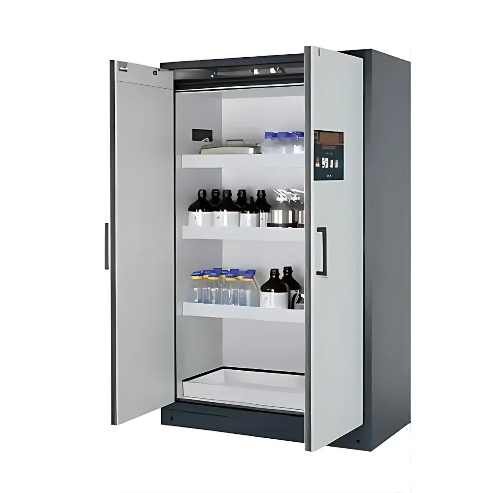 ASECOS Q90.195.120.FU.WDC 90-Minute Fire-Resistant Safety Cabinet for Flammable Substances