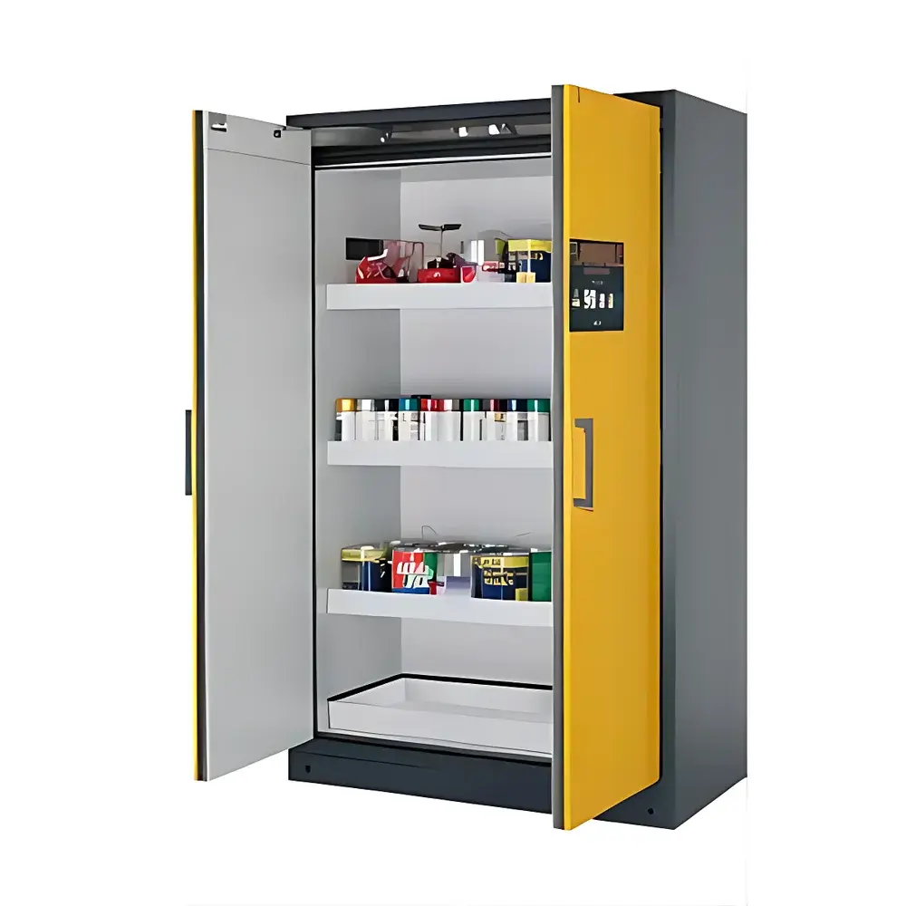 ASECOS Q90.195.120.FU.WDC 90-Minute Fire-Resistant Safety Cabinet for Flammable Substances