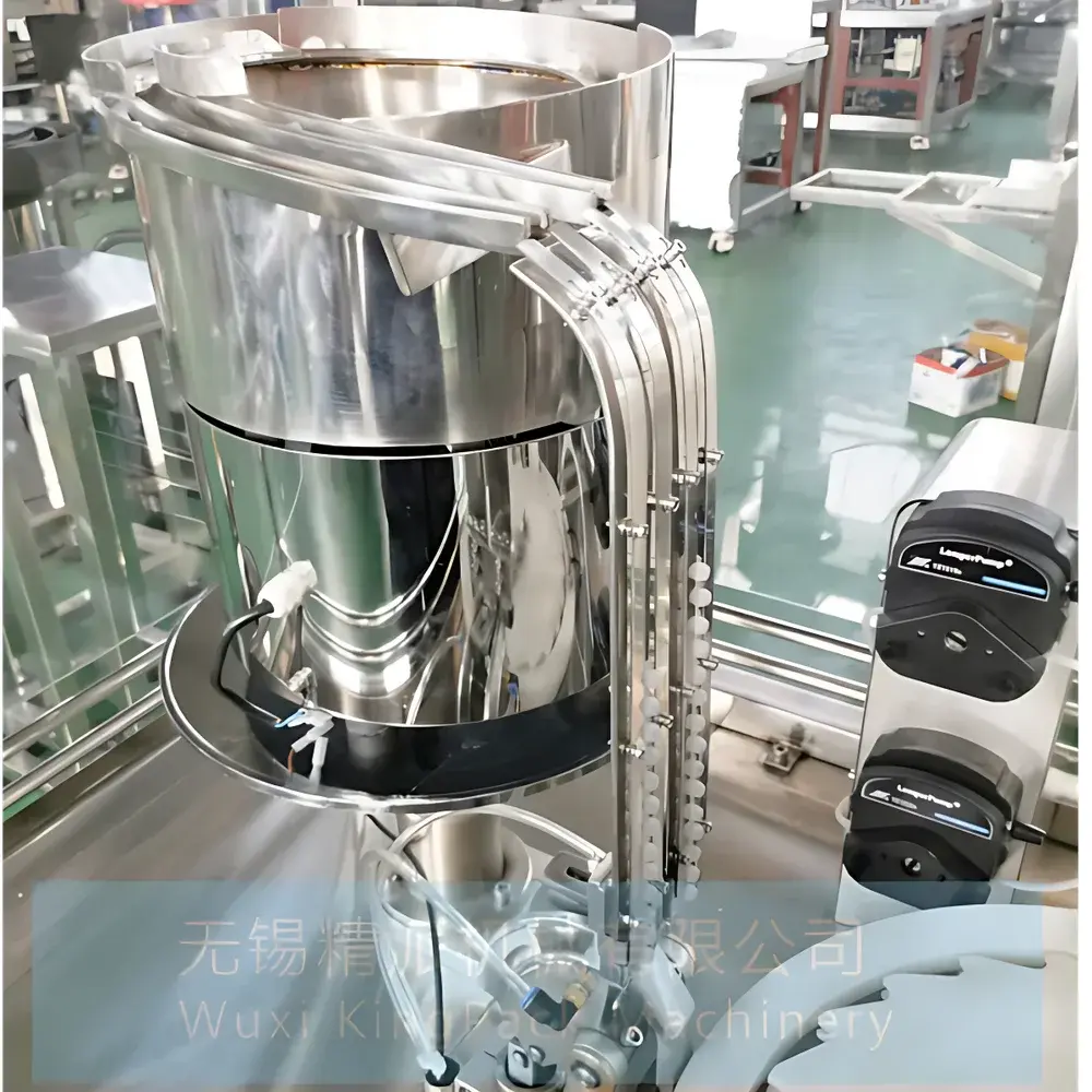 AA OPTO Electronic KPGZ-2 Dual-Head Vial Filling and Stoppering Machine for Lyophilization