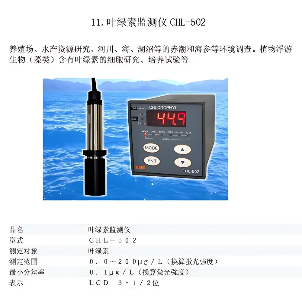 CHL-5Z Portable Chlorophyll-a Fluorometer