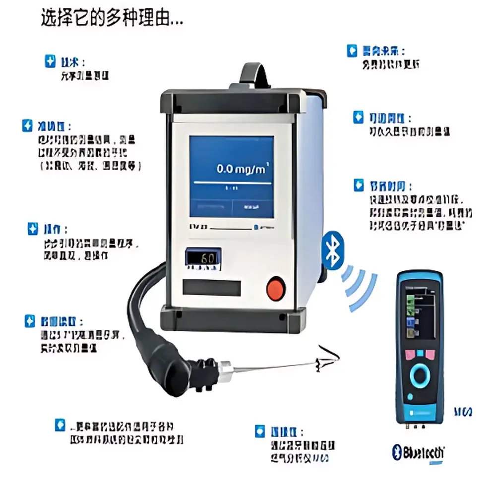 AFRISO STM225 Portable Laser Dust Monitor for Flue Gas Applications