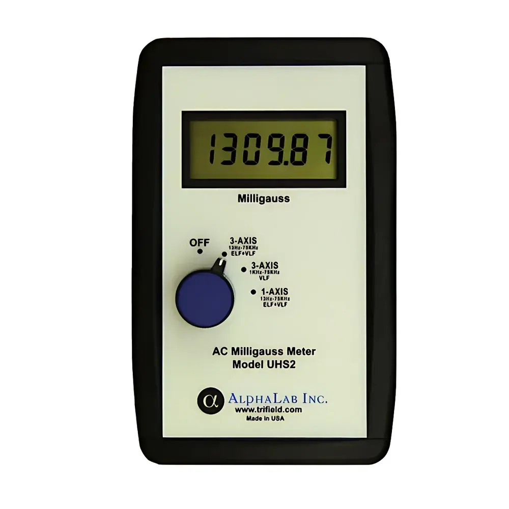 AlphaLab UHS2 Handheld AC Gaussmeter with 3-Axis Magnetometer