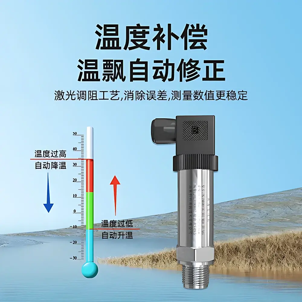 RenKe RK-PM300 Industrial Pressure Transmitter with Integrated Temperature Sensing