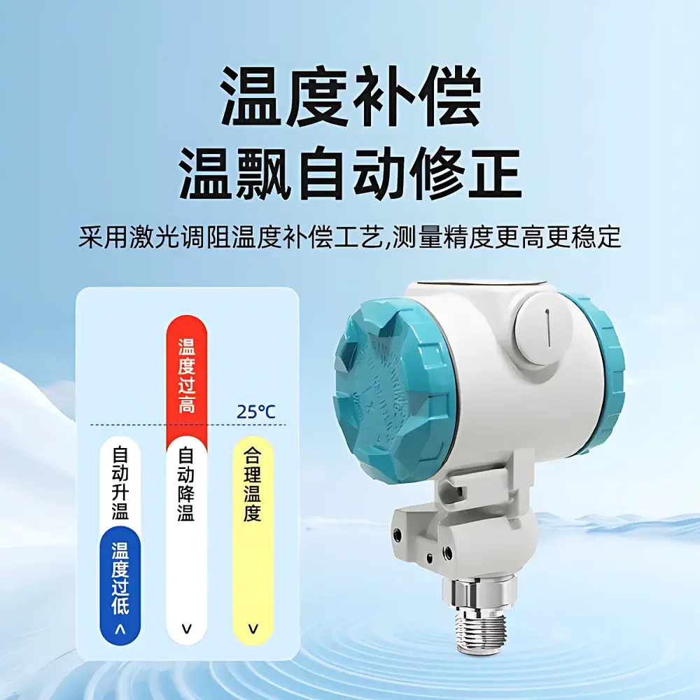 RenKe RK-PM300 Industrial Pressure Transmitter with Integrated Temperature Sensing