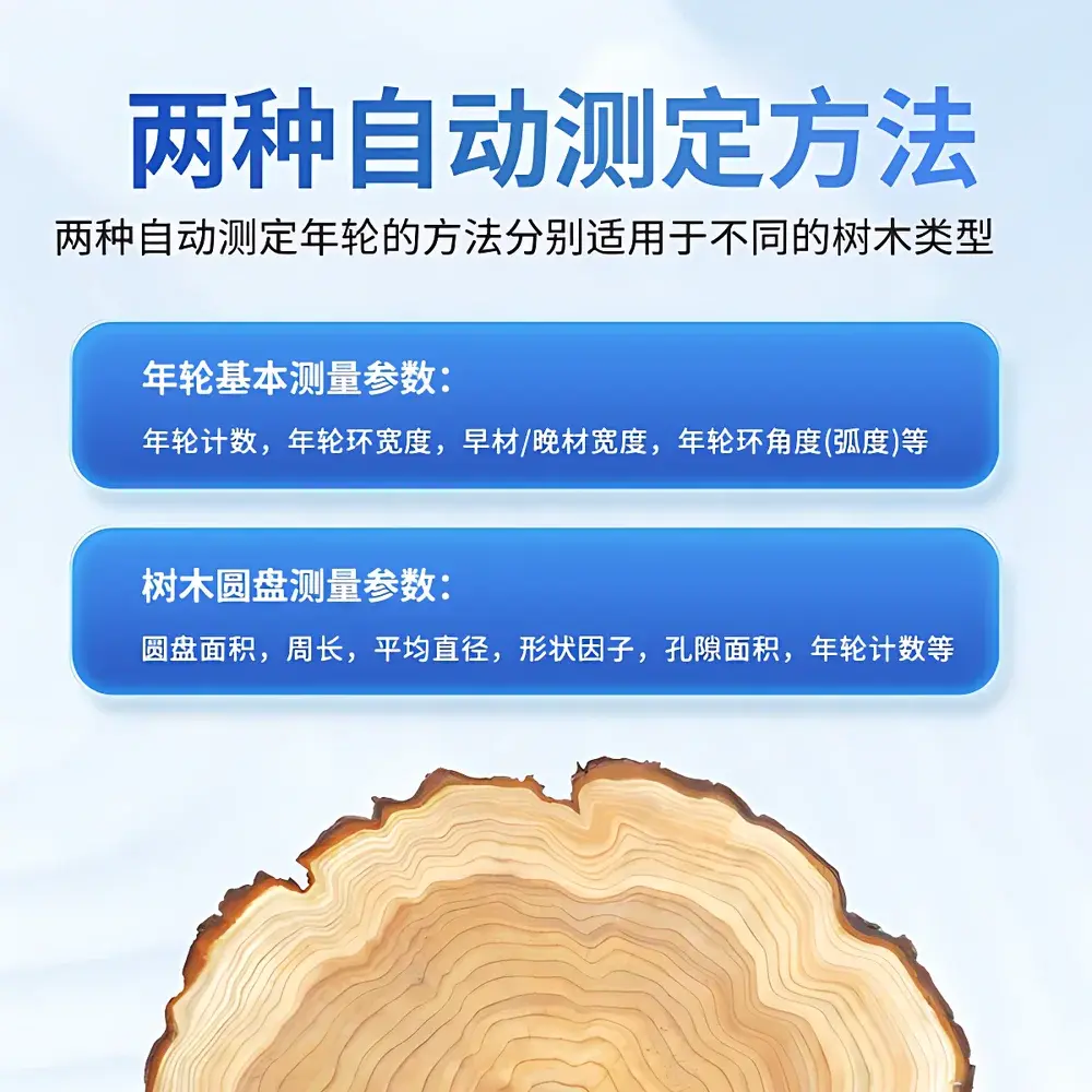 Yuntang YT-NLA3 Dendrochronological Analysis System for Tree-Ring Measurement and Growth Ring Quantification