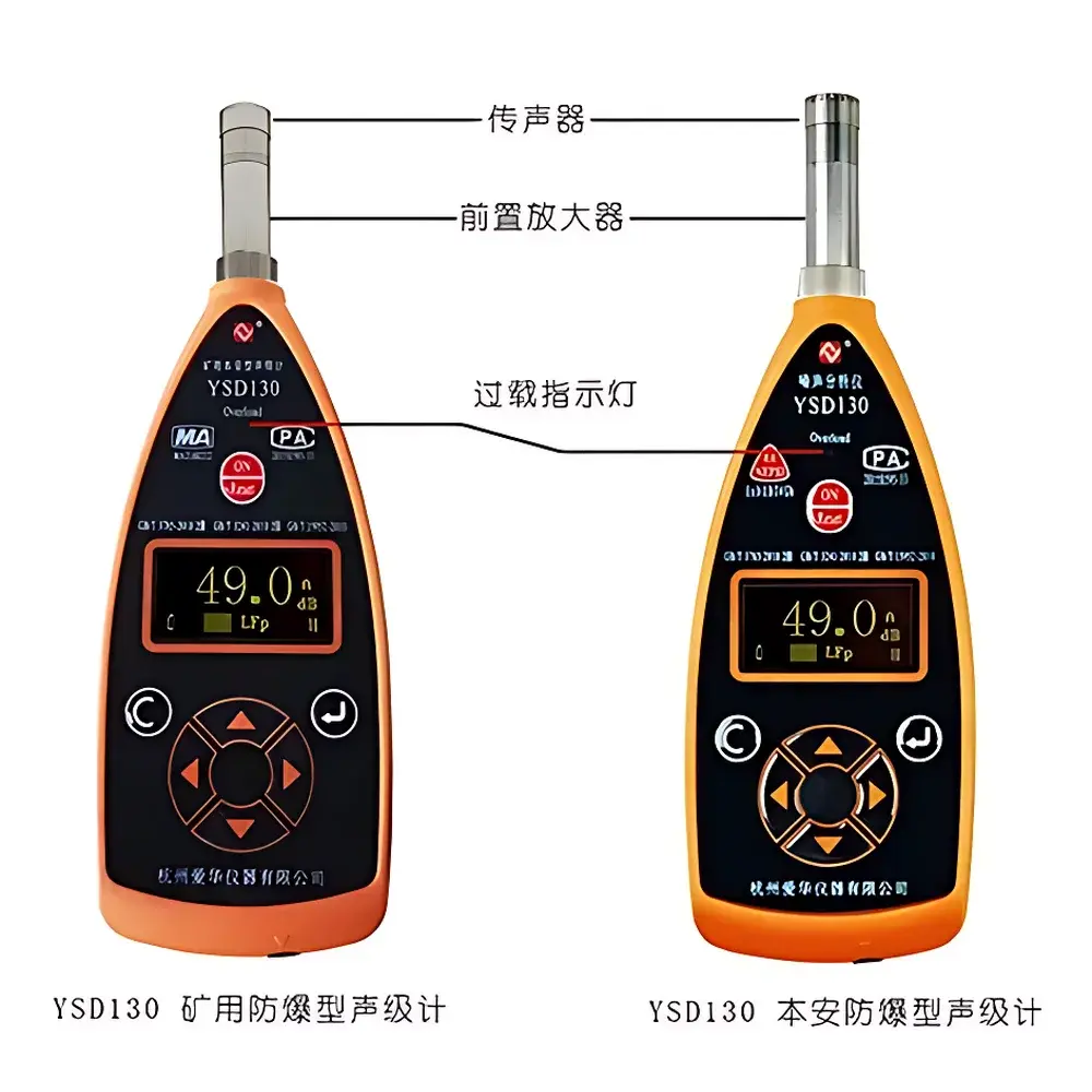 AWA YSD130+ Intrinsically Safe Sound Level Meter for Mining Applications