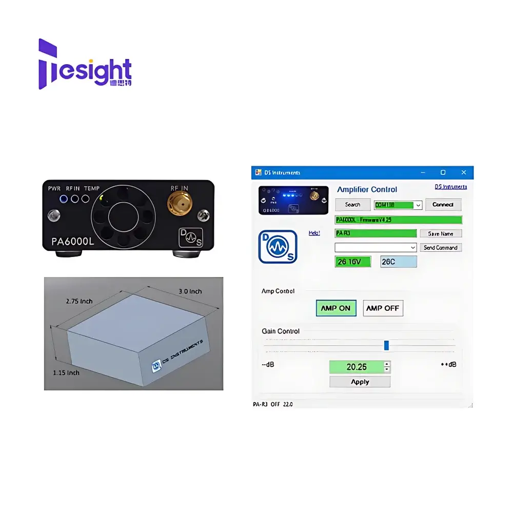 DesTest TS-PA6000L Miniature Broadband RF Power Amplifier