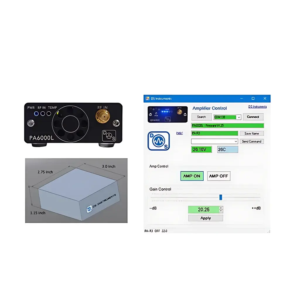 DesTest TS-PA6000L Miniature Broadband RF Power Amplifier