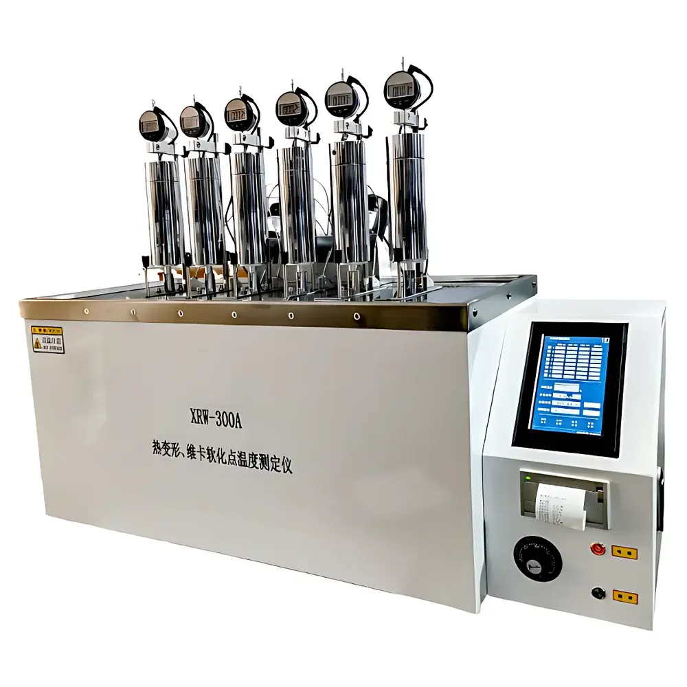 Zhonglu XRW-300A6 Load Deflection Temperature Tester for Rigid Rubber and Thermoplastics