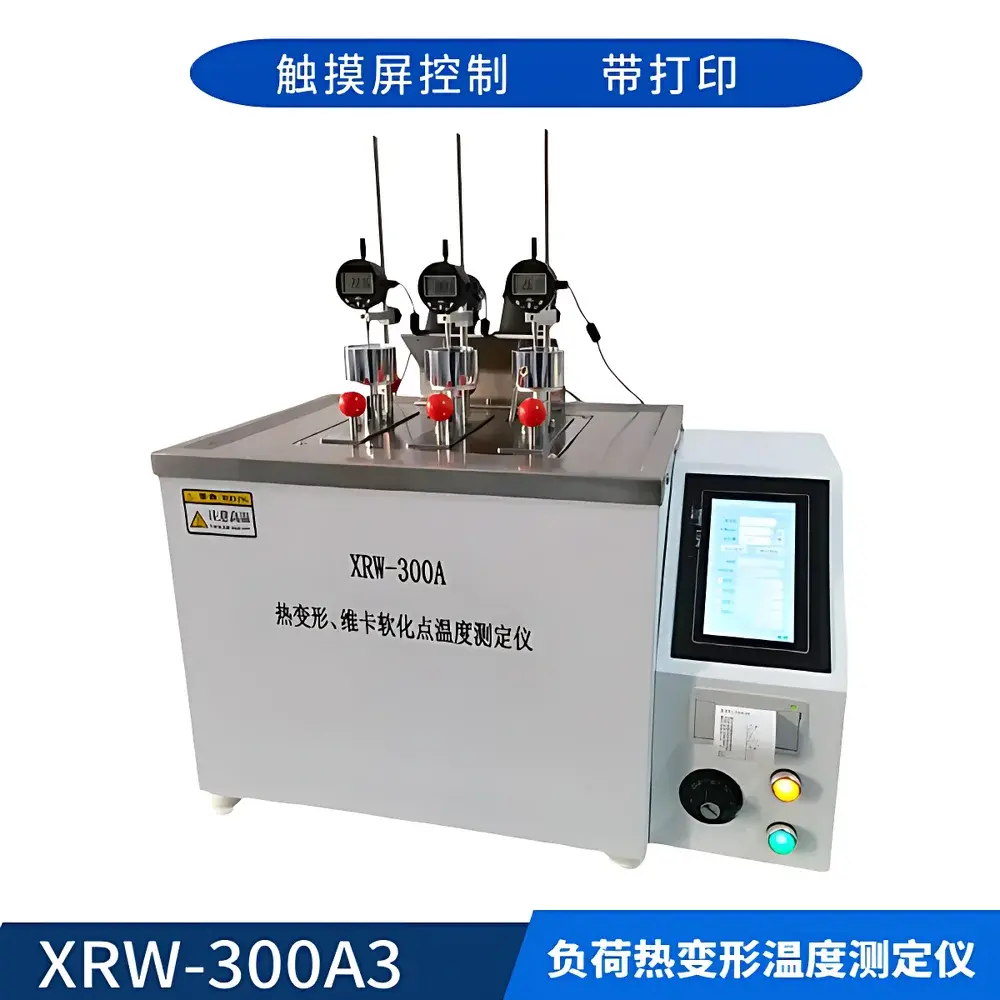 Zhonglu XRW-300A3 Load Deflection Temperature (HDT) & Vicat Softening Temperature (VST) Tester