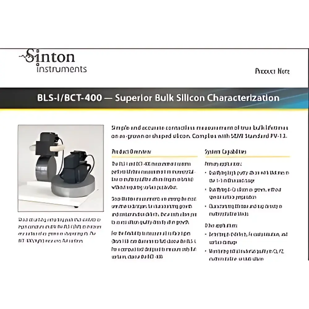 Minority Carrier Lifetime Tester