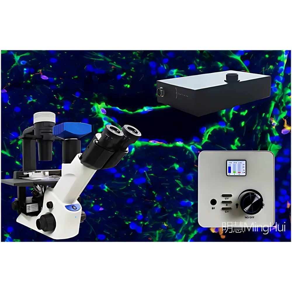 MingHui FL4-LED-DIMH Motorized Inverted Fluorescence Attachment for Olympus CKX53