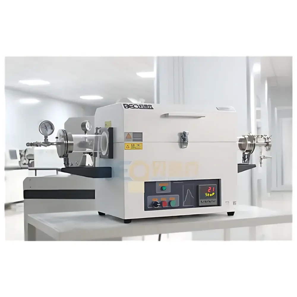 BEQ BTF-1200C Opening-Type Tube Furnace with Vacuum & Gas Compatibility