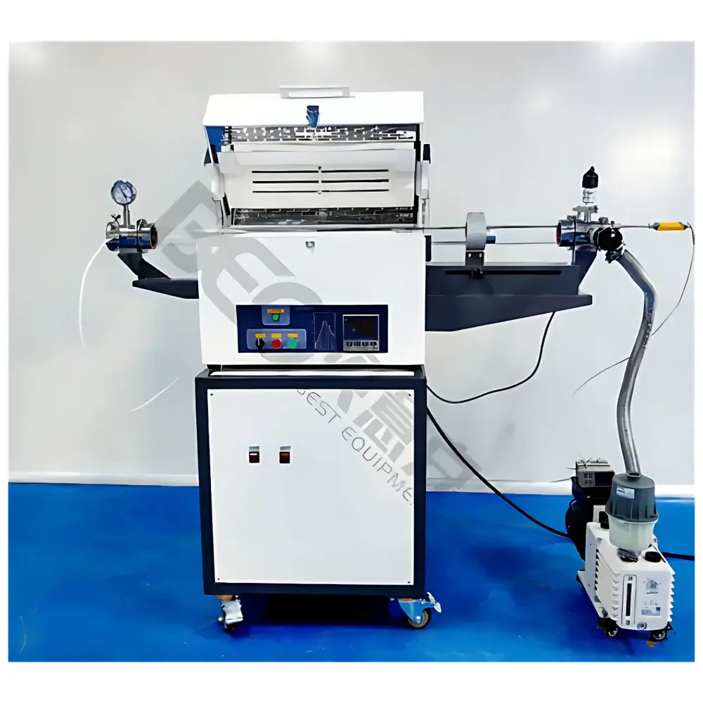 BEQ BTF-1200C-CL Magnetic Pull-Rod Horizontal Tube Furnace