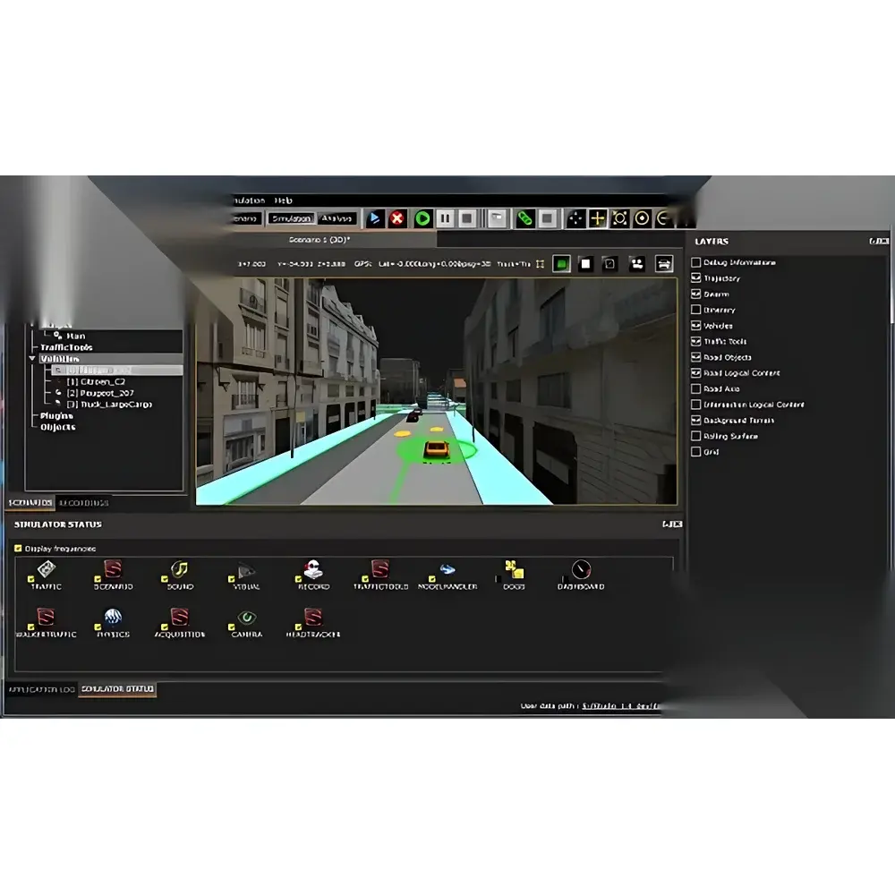 ANSYS Driving Simulation and Traffic Scenario Editor Platform