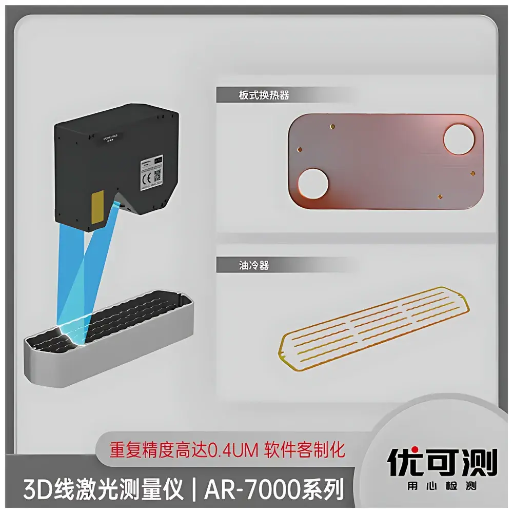 Atometrics AR-7020 3D Line Laser Profilometer for Online 3D Contour, Dimensional, and Flatness Metrology