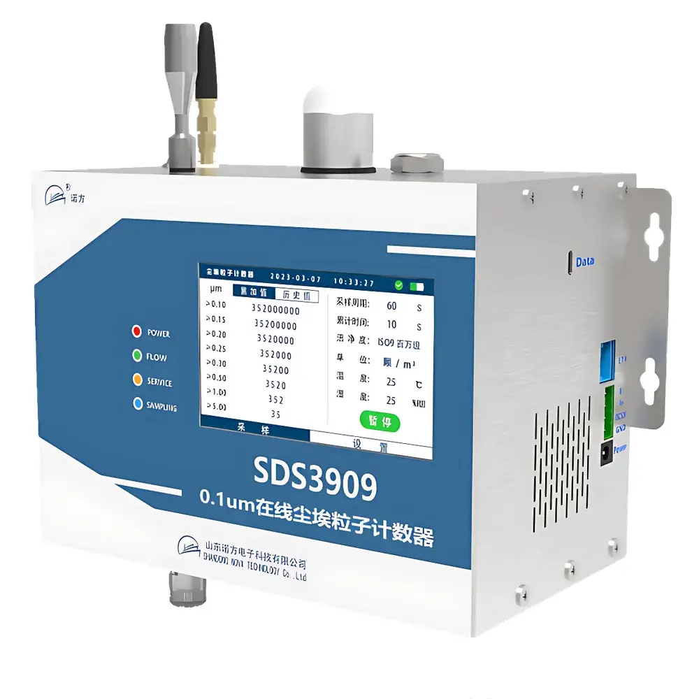 NOVA TECHNOLOGY SDS3909 Online Airborne Particle Counter (2.83 L/min, 0.1 μm Detection Threshold)