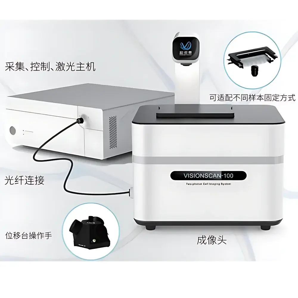 TRANSCEND VIVOSCOPE VISIONSCAN-100 Inverted Two-Photon Microscope
