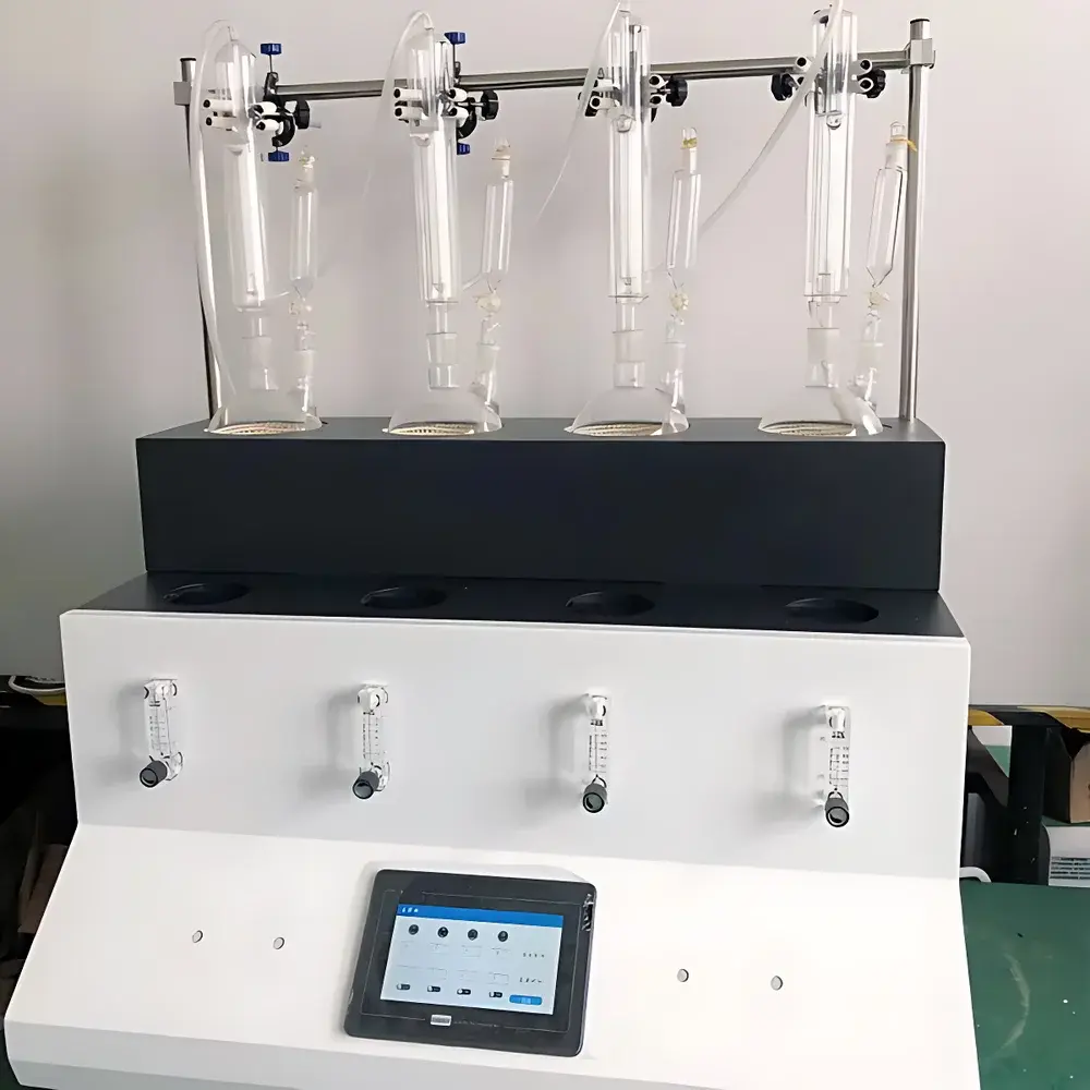 Chuanyu Instruments CHSO2-4 Sulfur Dioxide Residue Distillation Analyzer for Food, Traditional Chinese Medicine, and Beverage Industries