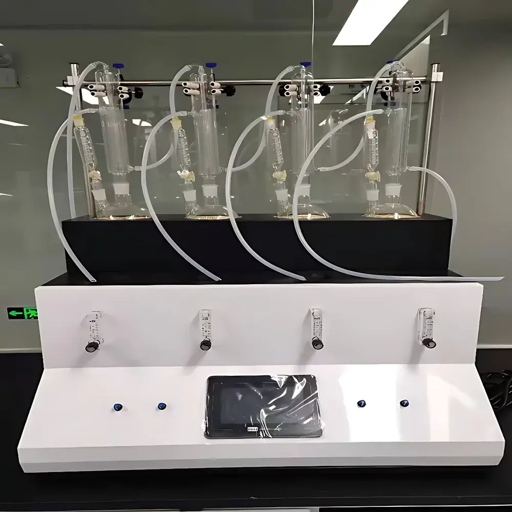 Chuanyu Instruments CHSO2-4 Sulfur Dioxide Residue Distillation Analyzer for Food, Traditional Chinese Medicine, and Beverage Industries