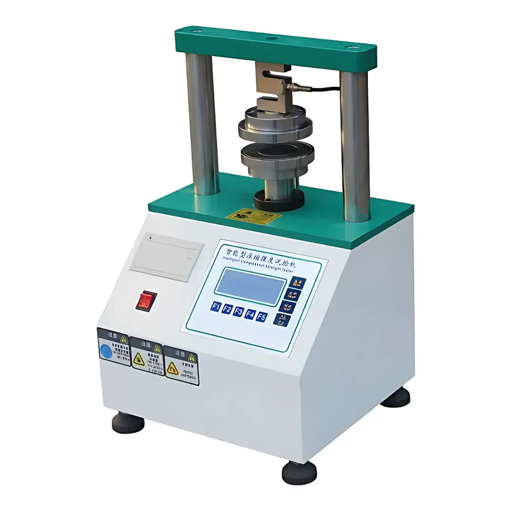 Jihengpin HP-YSY3000 Electronic Compression Testing Instrument for Corrugated Board Edge Crush Test (ECT), Ring Crush Test (RCT), Flat Crush Test (FCT), and Ply Adhesion Test (PAT)