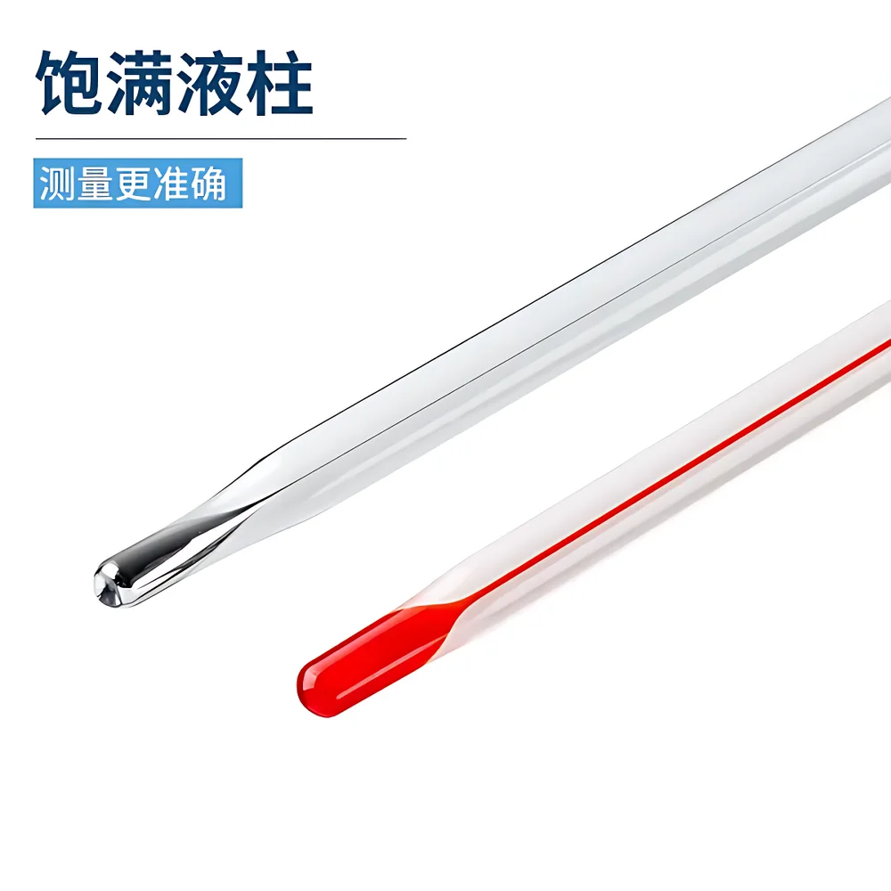 MITR Red-Liquid Glass Thermometer for Water & Oil Temperature Measurement in Industrial and Laboratory Applications
