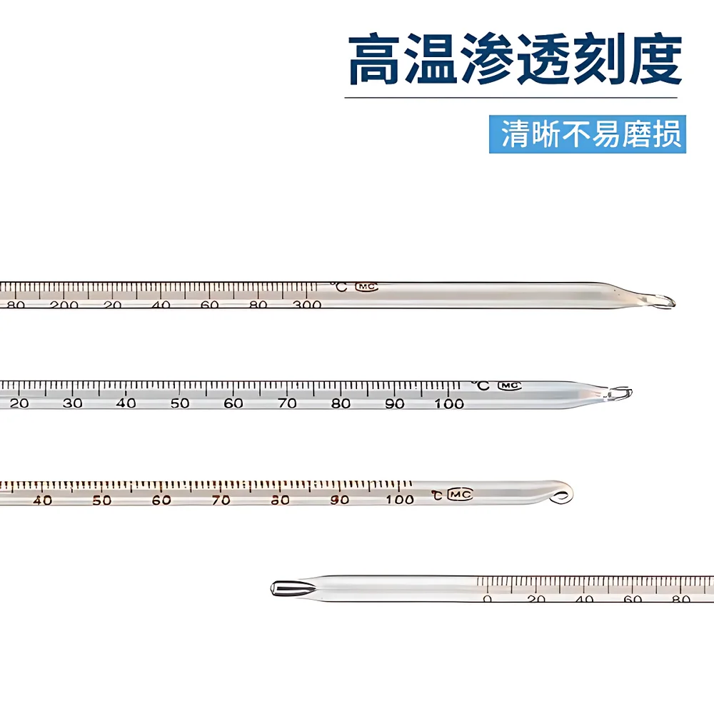 MITR Red-Liquid Glass Thermometer for Water & Oil Temperature Measurement in Industrial and Laboratory Applications