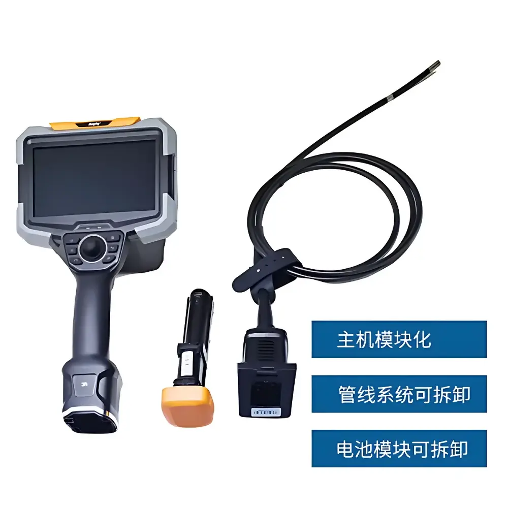 Anyty 3R-PDEC-FS High-Resolution Motorized 360° Rotational Industrial Borescope with Measurement & Defect Annotation Capability