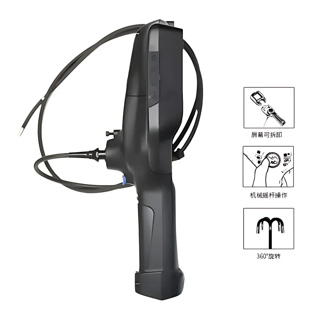 Anyty 3R-PPMC-S Portable High-Definition Swappable Probe Industrial Borescope with 360° Articulation
