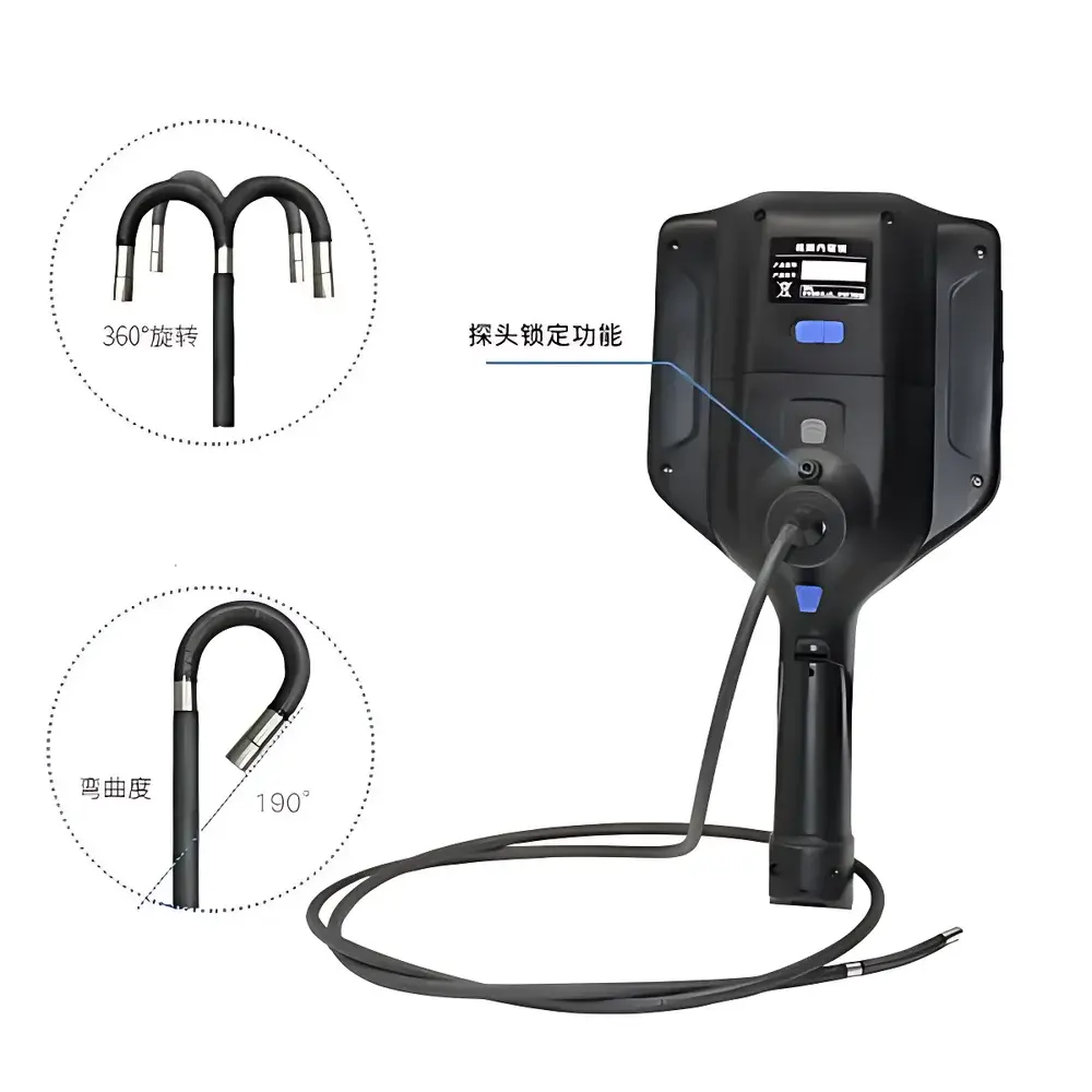 Anyty 3R-PPMC-S Portable High-Definition Swappable Probe Industrial Borescope with 360° Articulation