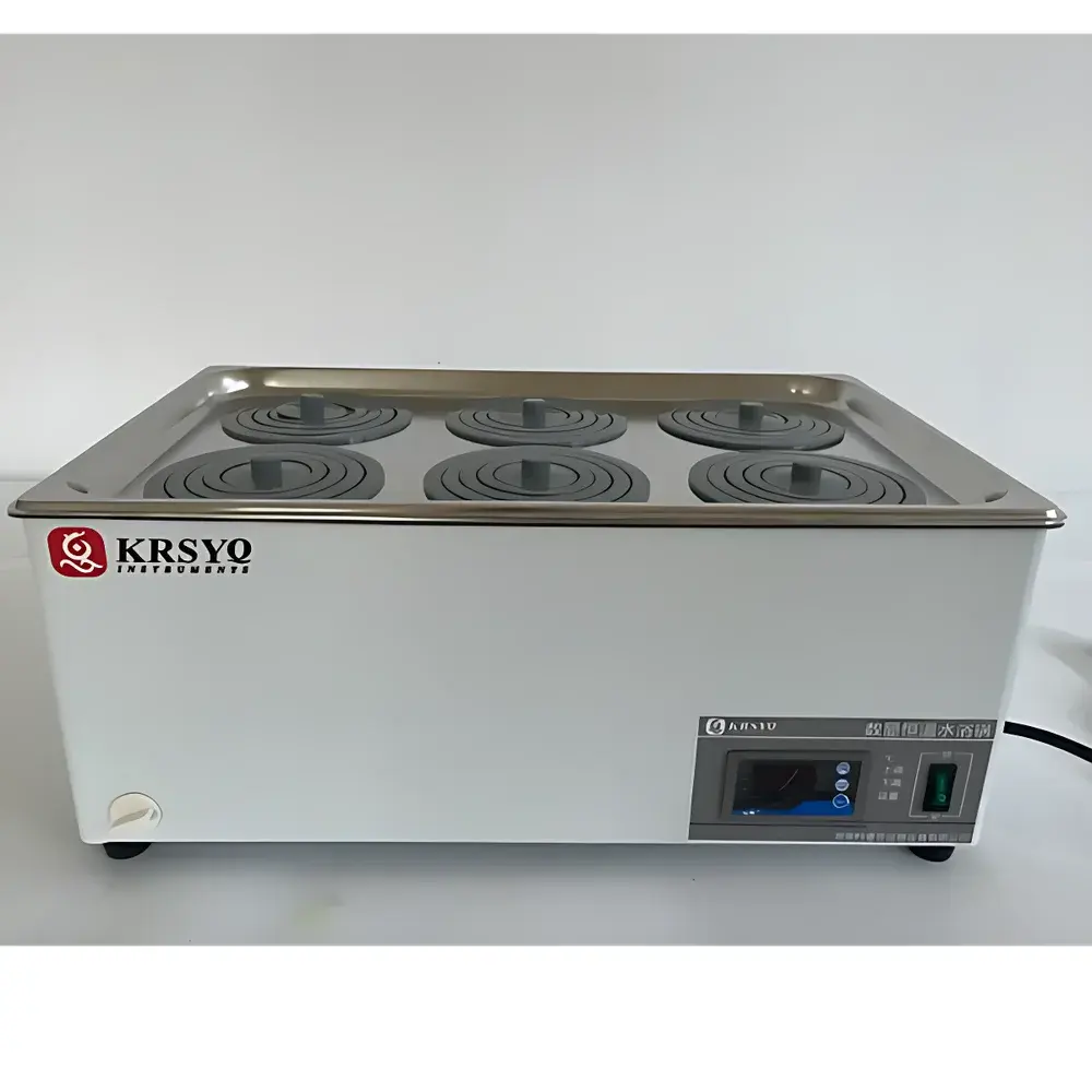 KRSYQ KRS-DS21-6 Digital Display Constant Temperature Water Bath, Dual-Row 6-Well
