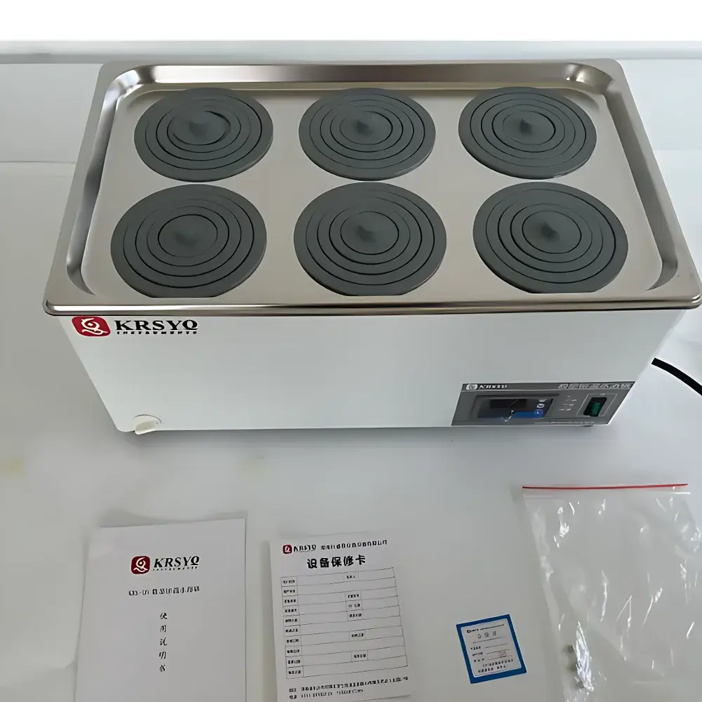 KRSYQ KRS-DS21-6 Digital Display Constant Temperature Water Bath, Dual-Row 6-Well