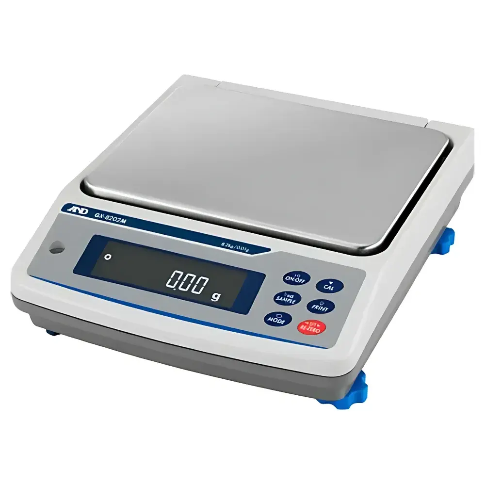 AND GX-8202M IP65 Dust- and Water-Resistant Precision Balance with Internal Calibration, 8.2 kg Capacity, 0.01 g Readability